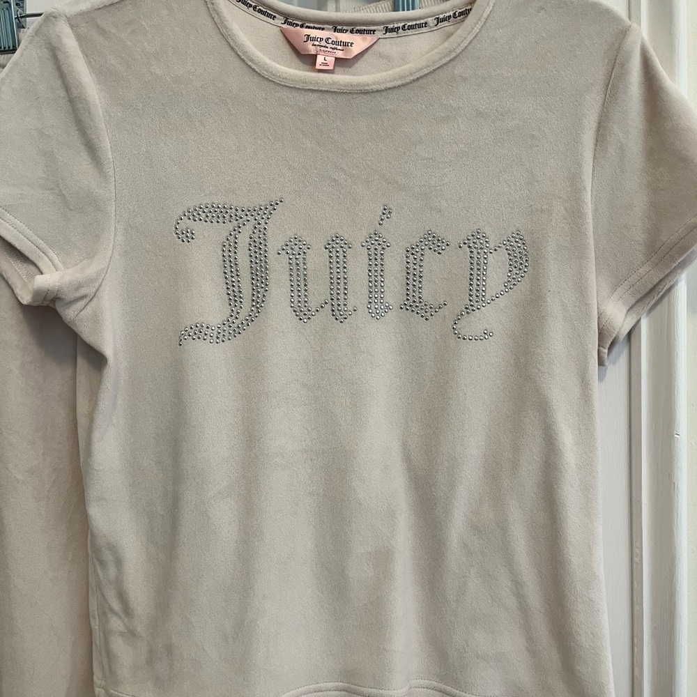 Juicy Couture White Velour Set - Picture 3 of 8